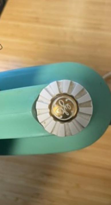 Vintage Turquoise General Electric Handheld Mixer