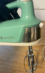 Vintage Turquoise General Electric Handheld Mixer