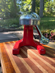 Vintage Red and Chrome Manual Juicer