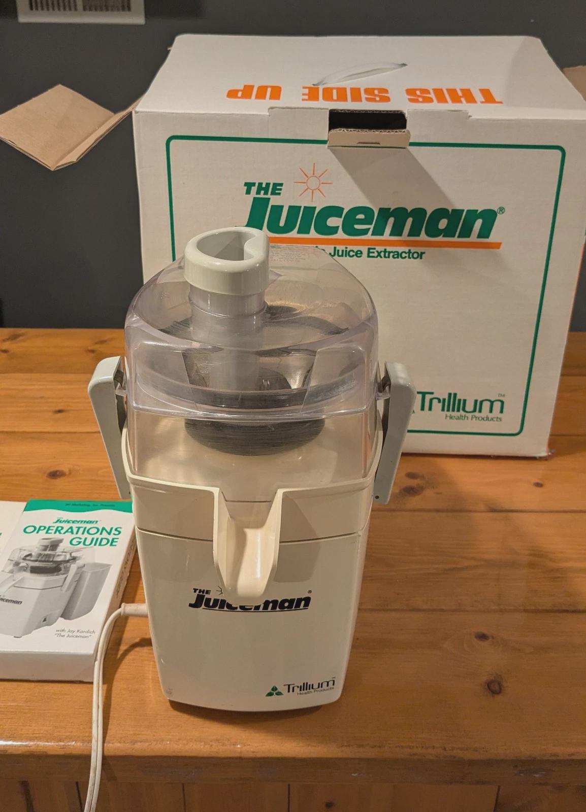 JUICEMAN Automatic Juice Extractor - ORIGINAL (Trillium) - Works - OEM box, manual, video