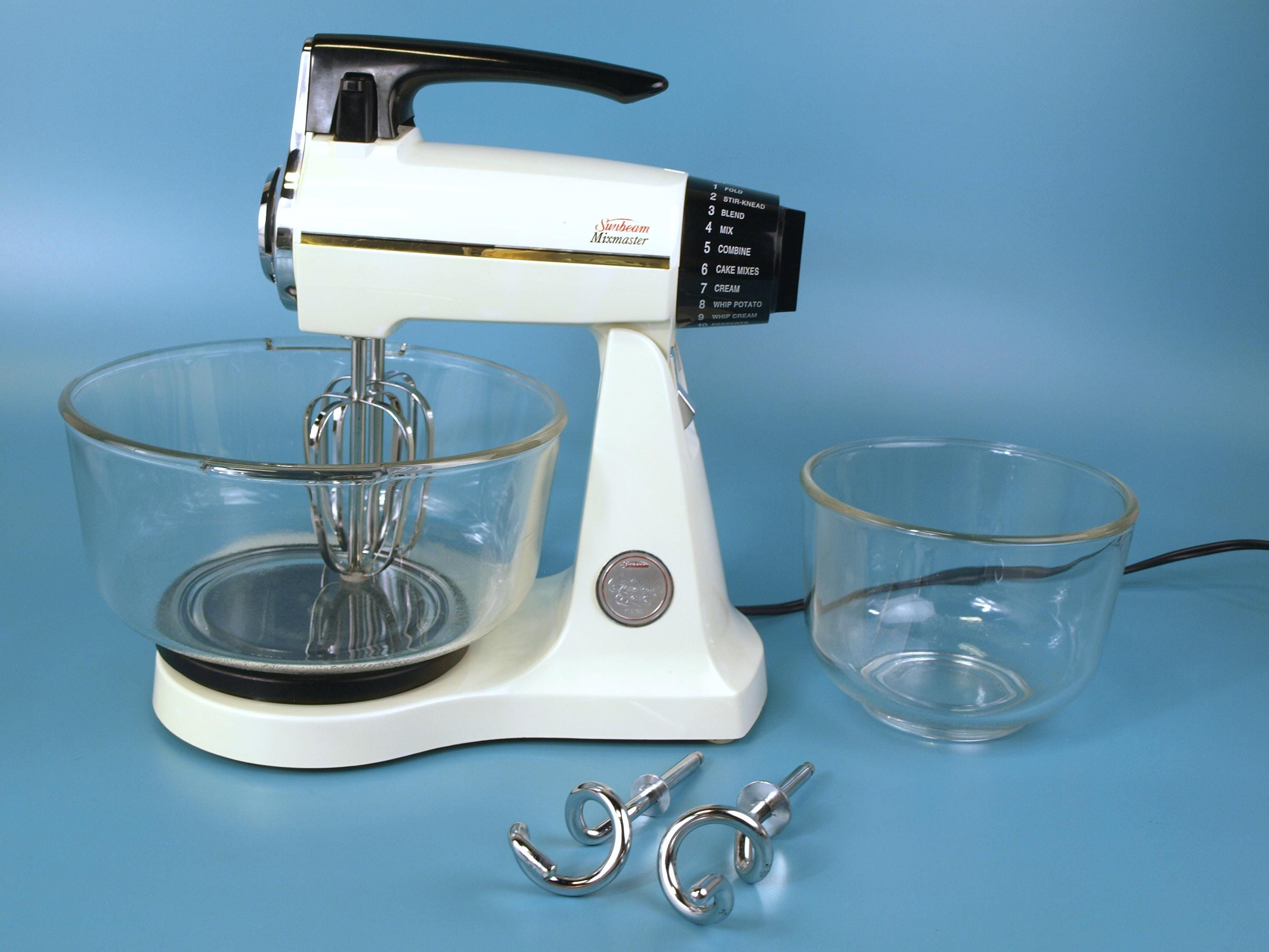 Vintage Retro Mixmaster Electric Stand & Hand Mixer by Sunbeam Model No. 2360 circa 1990