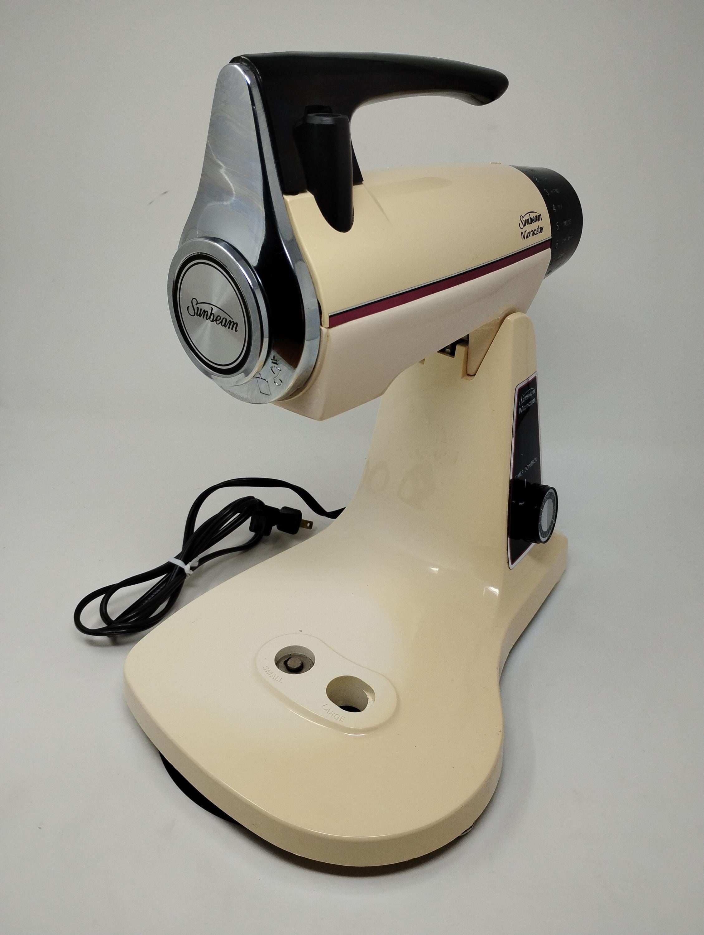 Vintage Sunbeam Mixmaster 12-Speed Stand Mixer Chrome Kitchen Appliance