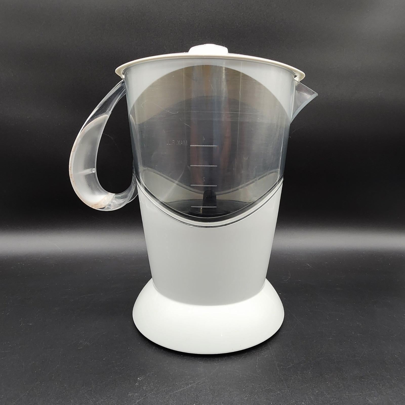 Mr Coffee Cocomotion HC4 White Hot Cocoa Maker Electric Milk Frother Mixer Retro