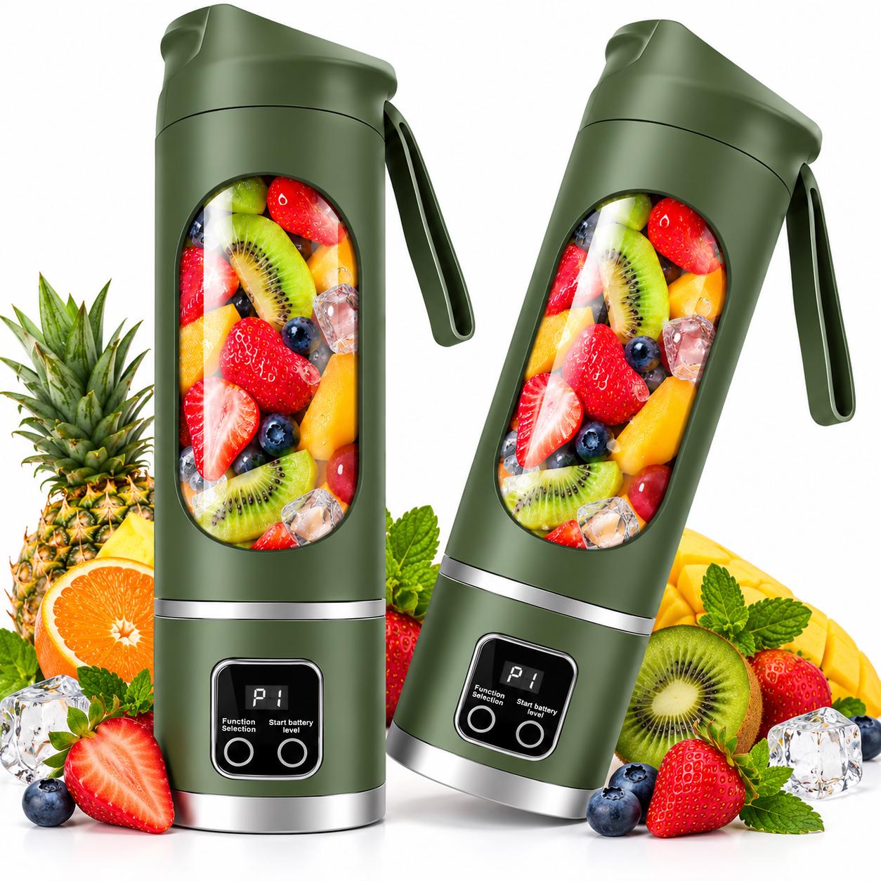 Portable USB Rechargeable Blender Bottle | Personal Smoothie Maker for Shakes & Juices